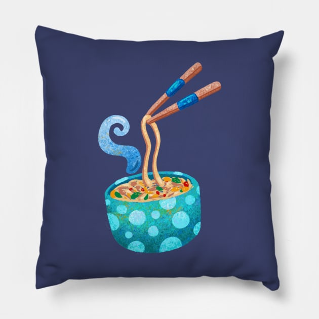 Ramen Bowl Pillow by Alexandra Franzese