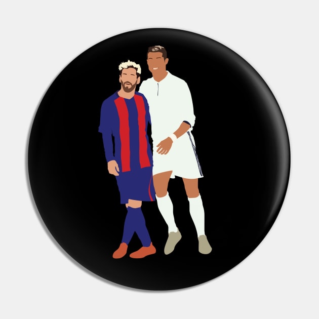 Messi – Ronaldo rivalry El Clasico Pin by Jackshun