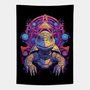 Funky DMT Turtle Tapestry