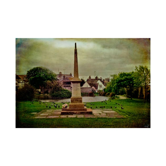 The War Memorial and Village Pond at Rottingdean by Chris Lord