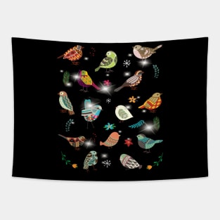 Cute Brocade Birds Costume Gift Tapestry