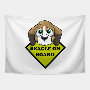 Beagle on board Tapestry