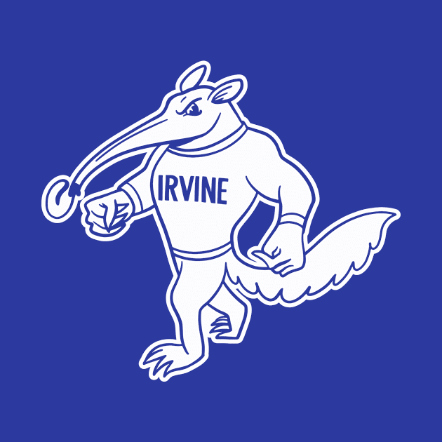 UC Irvine Anteaters - Simple White Mascot by sombreroinc