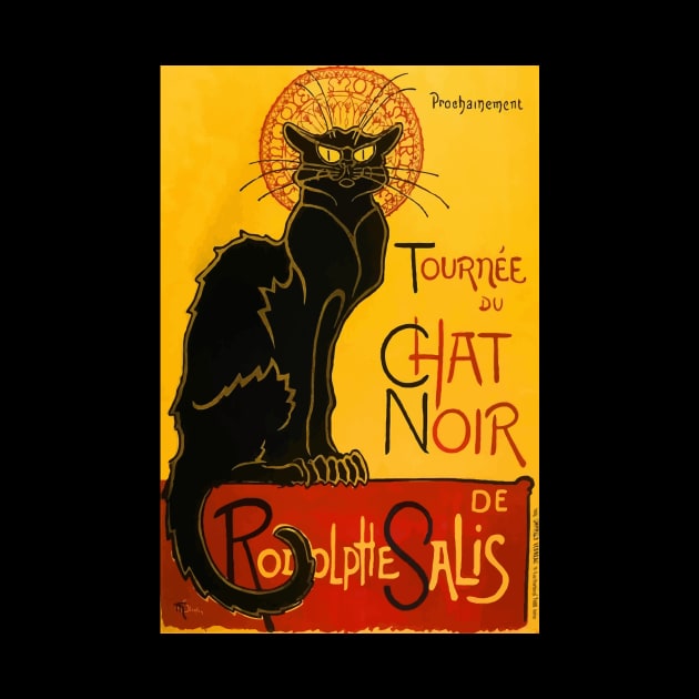 Vintage Le Chat Noir Black Cat Paris by fatpuppyprod