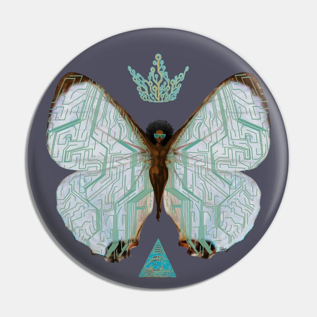 Pearl Morpho Pin by KIMYKASK