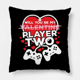 Will You Be My Player Two Valentines Day Pillow