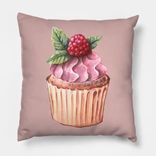 Raspberry Cupcake Pillow