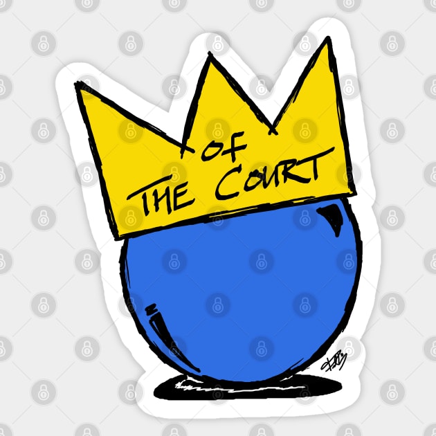 Handball King Queen of the Court Handball Sticker TeePublic