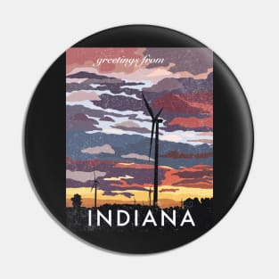 Greetings from Indiana Pin