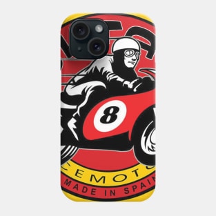 Retro Bultaco motorcycles road racer Phone Case