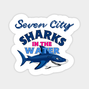 Chesapeake Blue Sharks In The Water Magnet