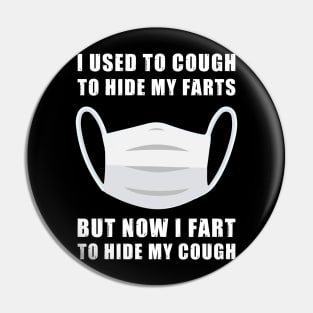 Funny Pandemic Face Mask Fart Design Pin