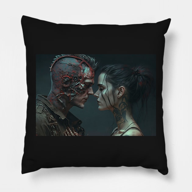 For The Love Of A Monster Pillow by JoeBurgett