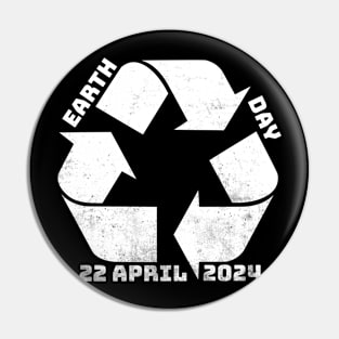 Earth Day Recycle Symbo Pin