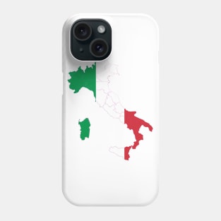 Italy Flag Map Phone Case