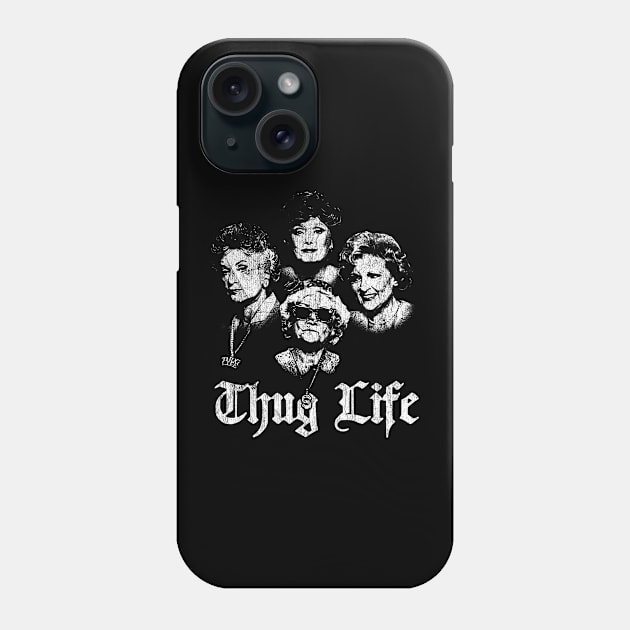 WHITE ART -thug life golden Phone Case by TattoVINTAGE