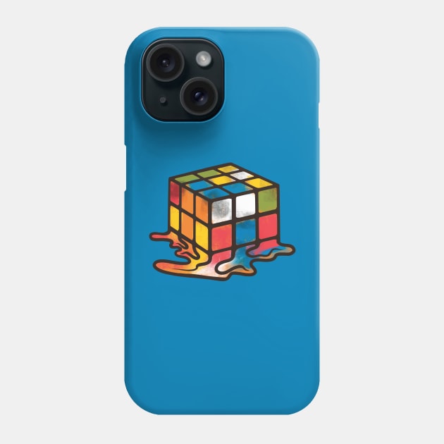 Melted Rubik's Cube Phone Case by Bruno Pires