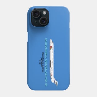 McDonnell Douglas MD-81 - Scandinavian Airlines "Old Colours" Phone Case