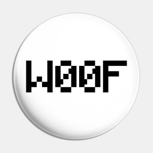 W00F [Leetspeak Animal Sounds] Pin