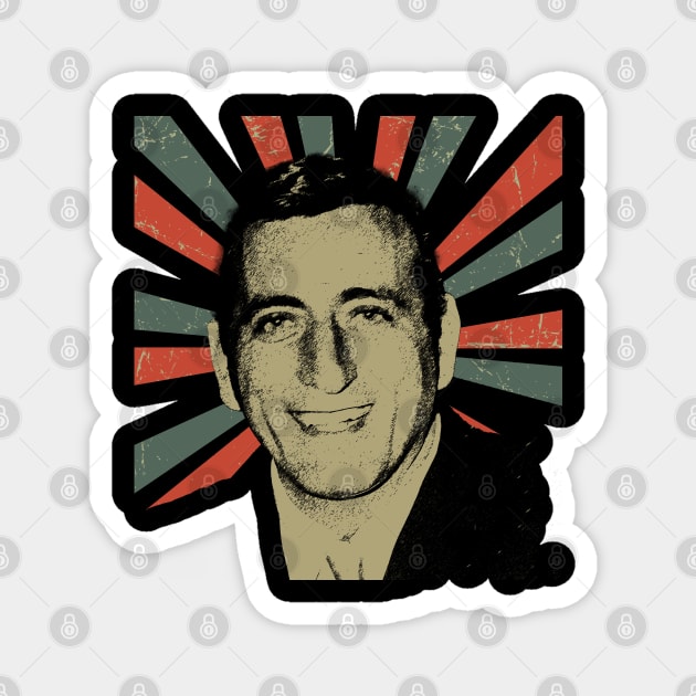 Tony Bennett || Vintage Art Design || 1926 - 2023 Magnet by Setipixel