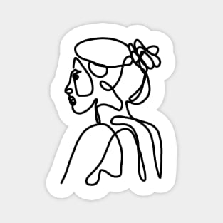 Woman silhouette Magnet