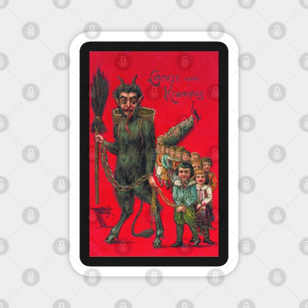 Krampus Christmas Magnet by RetroSalt