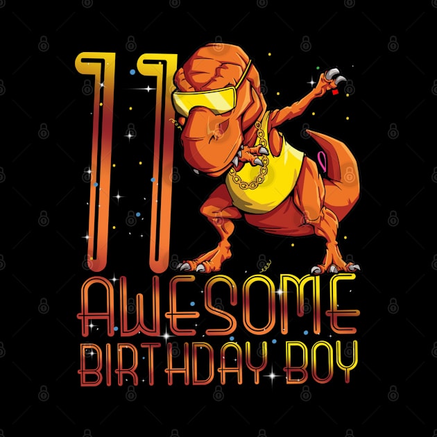 Kids 11th Birthday Dinosaur 11 Year Old Awesome Since Gifts Boy by The Design Catalyst