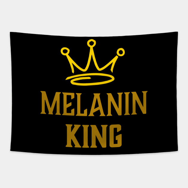 Melanin King, Black Man, African American Black History Tapestry by UrbanLifeApparel