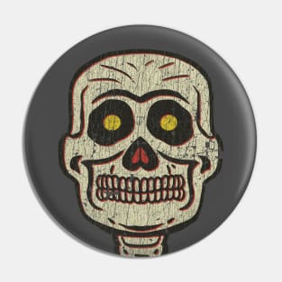 1950s Halloween Skull Pin