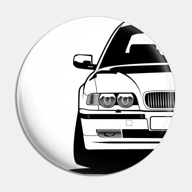 E38 LCI Pin by BlueRoller