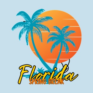 Florida, Spring Break. Colorful and Cool Summer Design T-Shirt