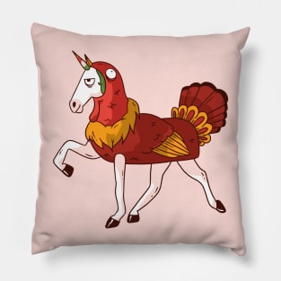 Unicorn turkey Thanks Giving Pillow