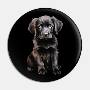 Puppy  Flat-Coated Retriever Pin