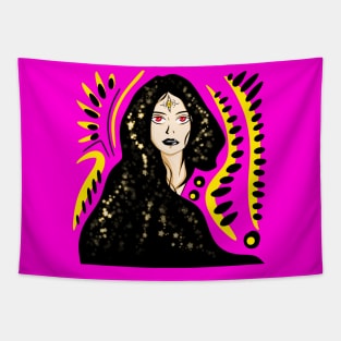 third eye cosmic woman foresight ecopop Tapestry