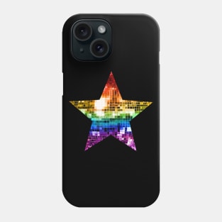 Rainbow Disco Ball Star Phone Case