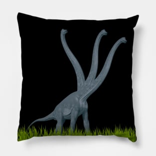 Three-necked dinosaur (grass edition) | Long neck dino Pillow