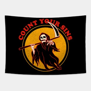 Count Your Sins Tapestry