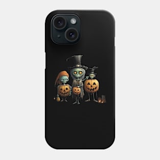 Spooky Halloween Characters Phone Case