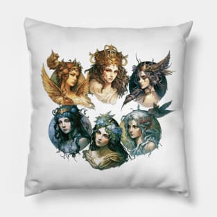 The 6 Olympian Goddesses Pillow