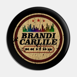 Graphic Brandi Name Retro Distressed Cassette Tape Vintage Pin