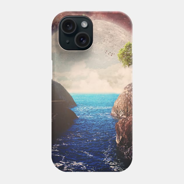 Where the moon meets the sea Phone Case by SeamlessOo