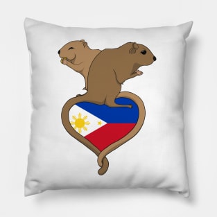 Gerbil Philippines (light) Pillow