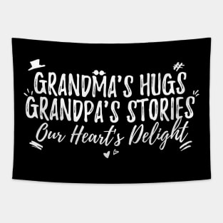 Generations United: Cherishing Grandma's Hugs and Grandpa's Stories Tapestry