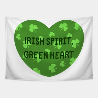 Irish spirit, green heart Tapestry