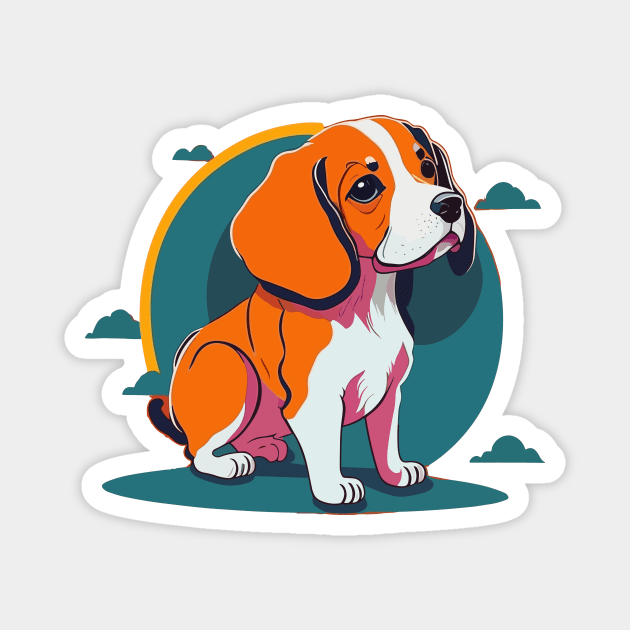 Beagle Portrait Magnet by SpriteGuy95