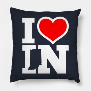 I Love Indiana Pillow