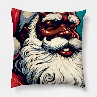 black santa claus Pillow