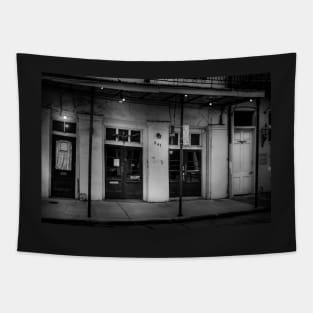 541 Dumaine Street In Black and White Tapestry