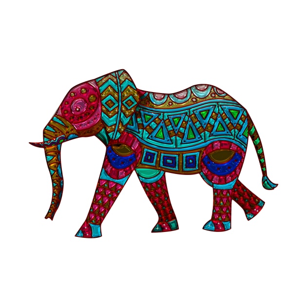 Elephant in Full Regalia by Naves