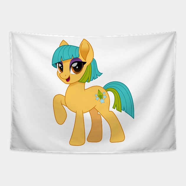 Venessa Jeong pony Tapestry by CloudyGlow